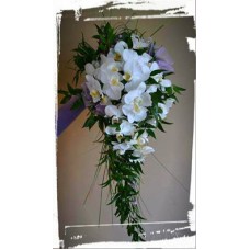 Svadobná predĺžená kytica Elegantný phalaenopsis